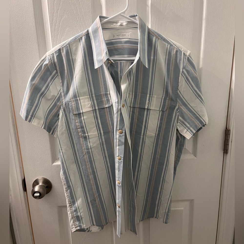 Lucky Brand Short Sleeve Button Down